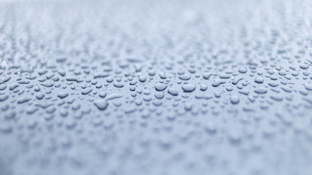 Water Droplets on a metal Surface