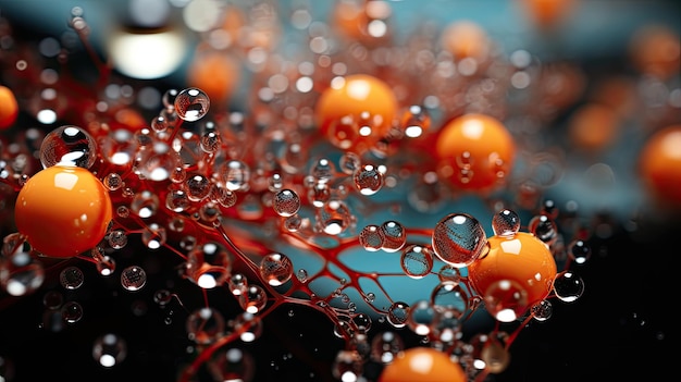 water droplets on a plant