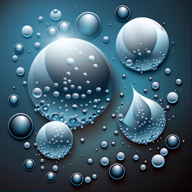 Water droplets view thirsty concept