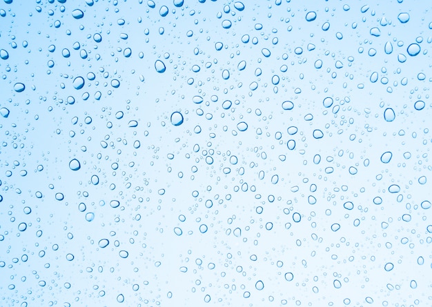 Water drops on glass, rain drop