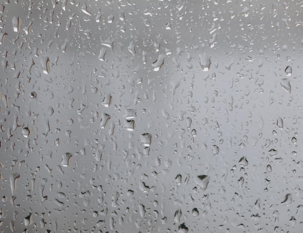 Water drops on glass window