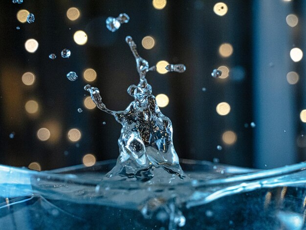 water drops on glass