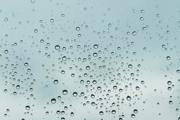 water drops on glass