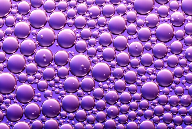 Water drops on a purple background