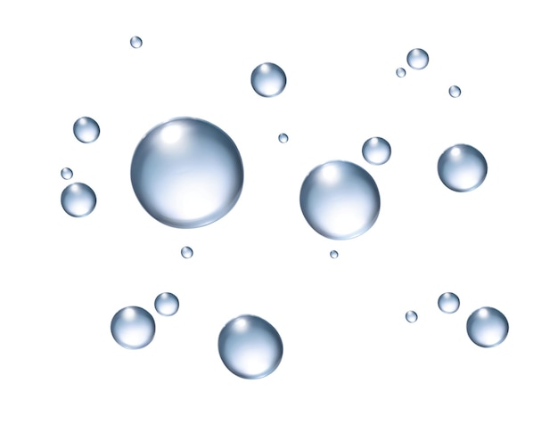 water drops on a white background illustration