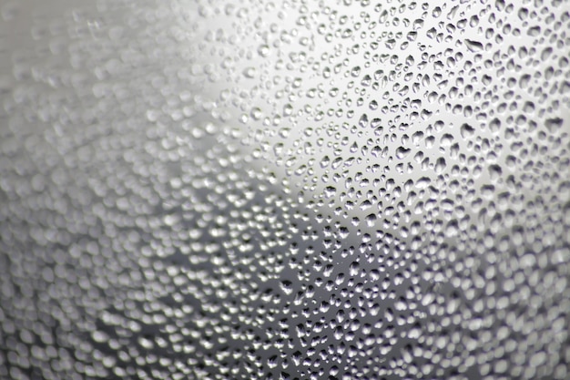 Water drops in the window rain texture background