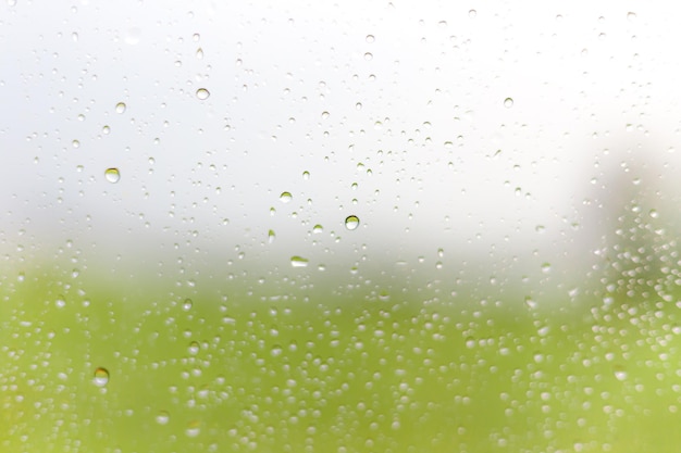 Water Drops on Windshield