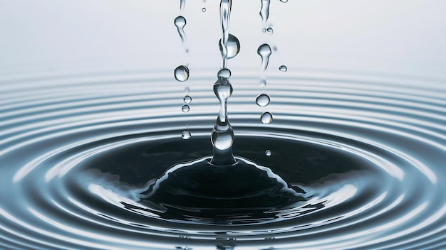 Water drops with copy space