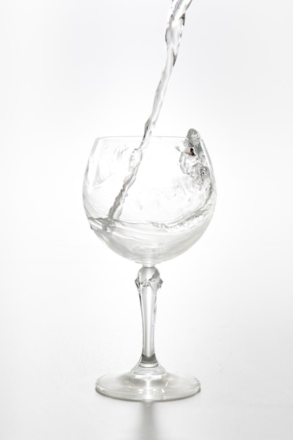 Water flow in a wine glass