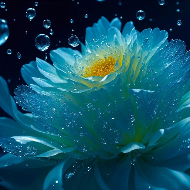 Foto immagini generate dall'ai di water flower