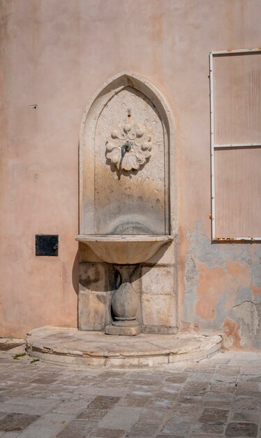 Water fountain in the Old City of Dubrovnik, Croatia