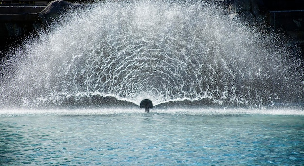 Water fountain in the pool