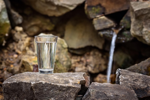 Photo water in glass