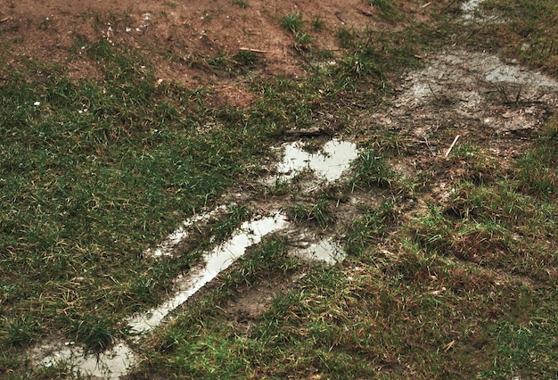 Foto acqua a terra fognature e problemi di drenaggio