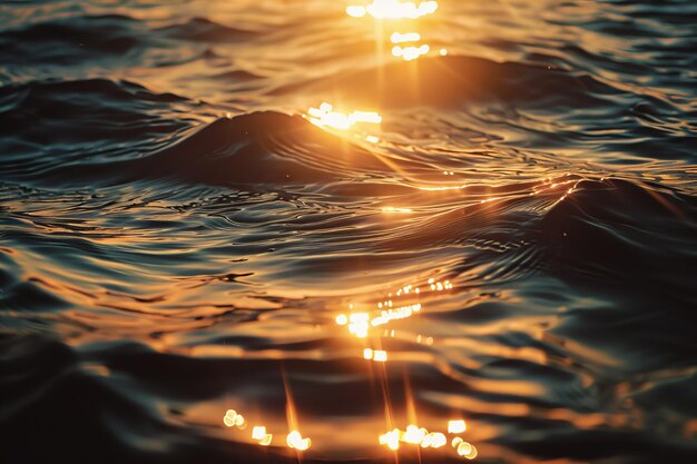 The water is calm and the sun is shining on it creating a beautiful reflection