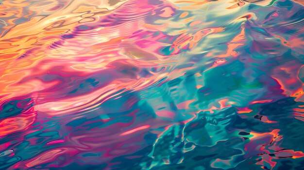 Вода окрашена в цвета моря.