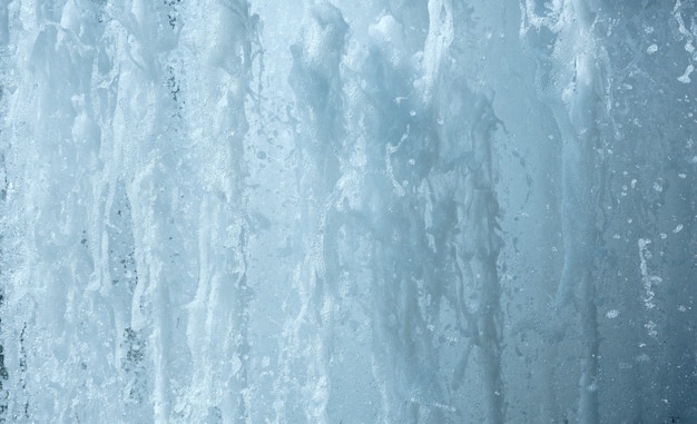 Water jets of fountain close-up