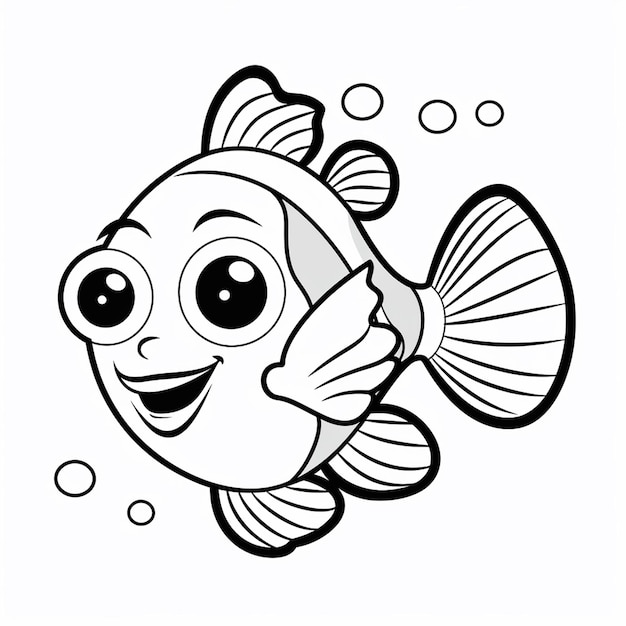 Under water kawaii coloring book worksheet for kids