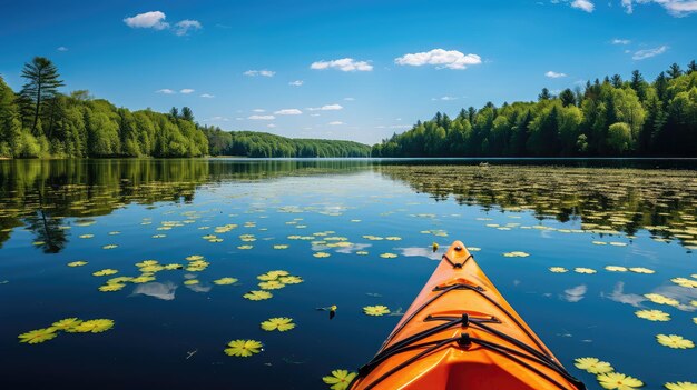 Photo water kayak lake