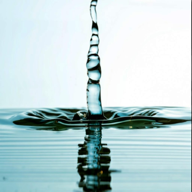 water layer Water splashes and drops isolated on white and black background