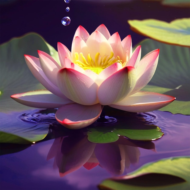 Photo water lily flower