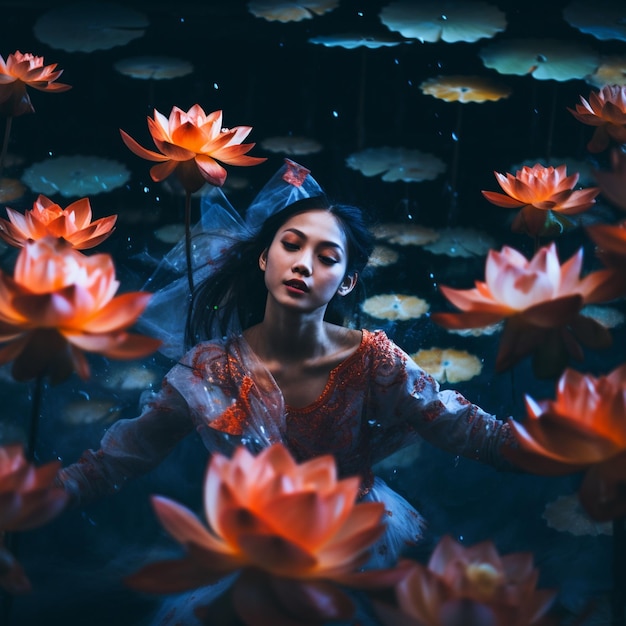 Photo water lily