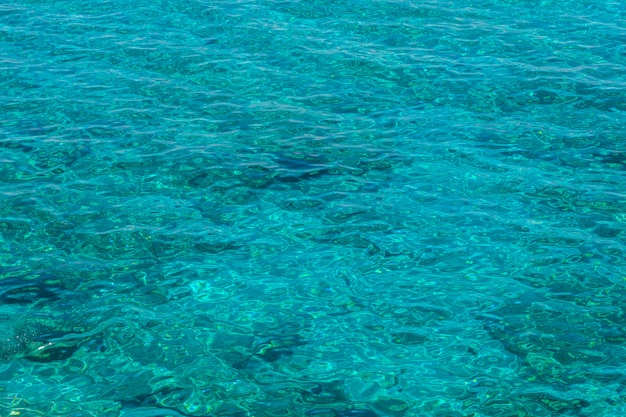 The water in the Mediterranean Sea