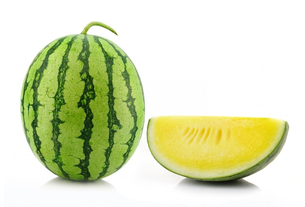 Water melon isolated on white surface