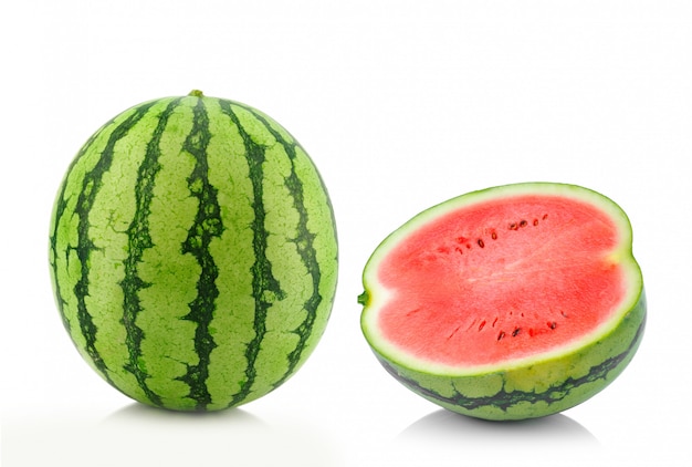 Water melon isolated on white 