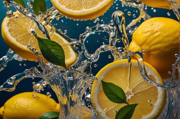 Foto water met citroensap