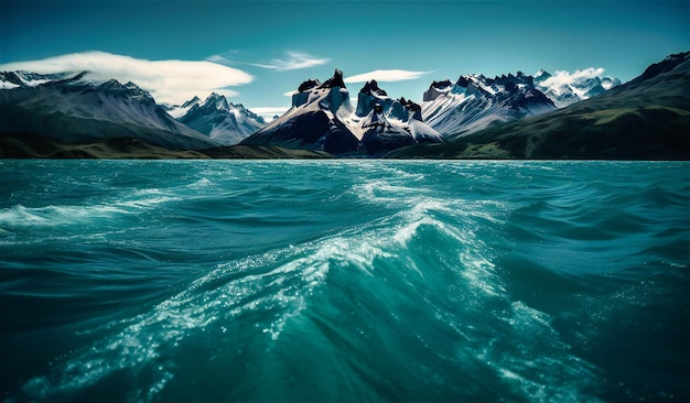 water and mountains in south america