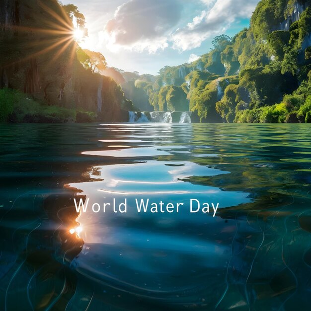 a water park poster with the words world water day