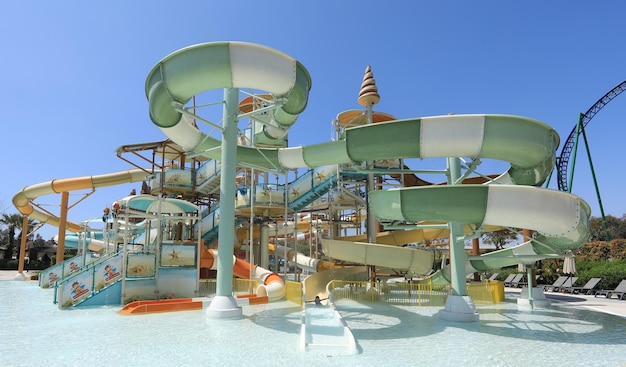 water park with water attractions resort