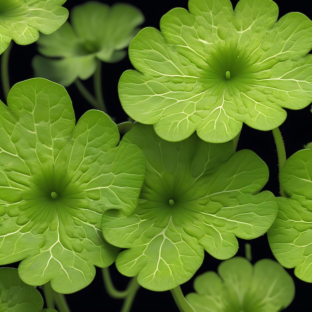 Photo water pennywort hydrocotyle spp 1