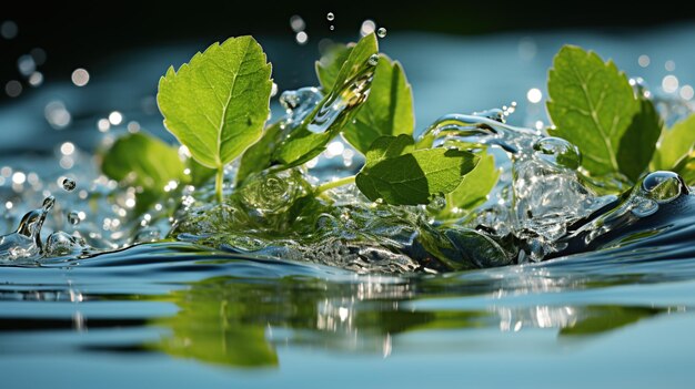 Foto water planten water natuur water op groen blad water blad druppel water blad waterplant