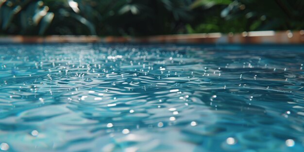 water in the pool closeup Generative AI