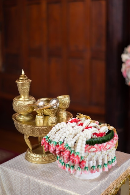 Water Pouring Thai Traditional Ceremony Engagement