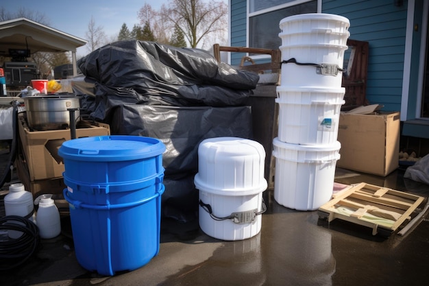 Water purification gear for disaster relief