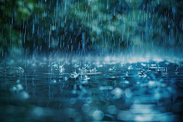 写真 雨の水