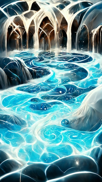 Water ripple environment particle effect map