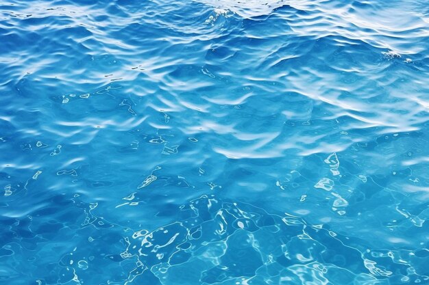 Foto le onde d'acqua con il sole che splende su di loro