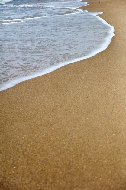 Water and sand beach detail