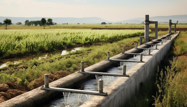 a water source with water flowing out of it