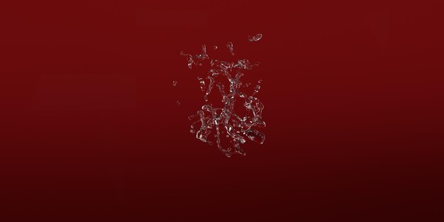 Water Splash 3D render illustratie