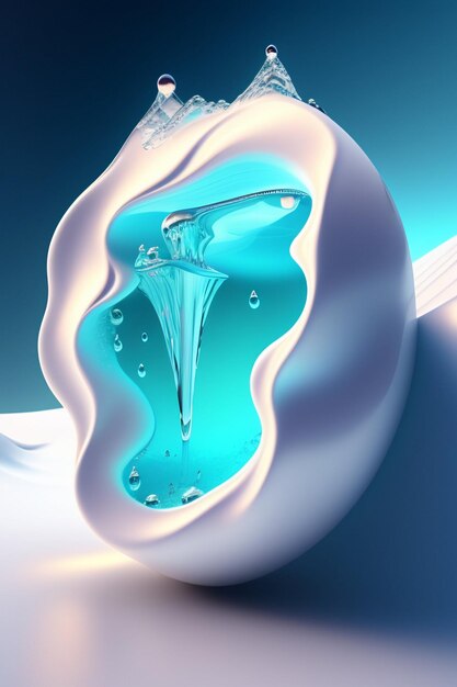 Water splash ai generatief