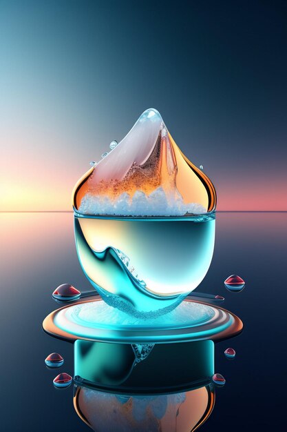 Water splash ai generative