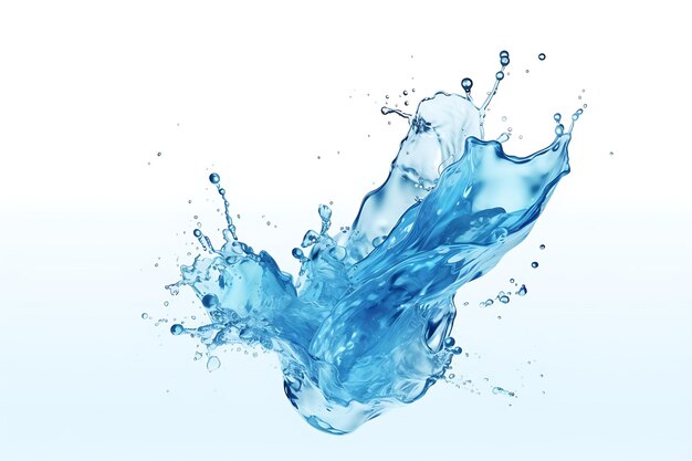 Water splash background in realistic style