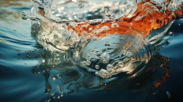 写真 水のスプラッシュの背景