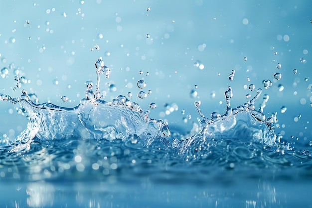 water splash on blue background banner design high resolution professional photograph the ultra