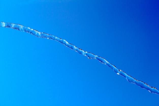 water splash in blue sky background